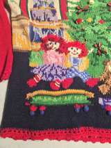 Casual Corner Limited Edition Vintage Christmas Tree Sweater - Image 4