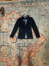 White House Black Market Women's Black Velvet Blazer - Image 1