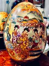 $70 OBO - Large Vintage Asian Satsuma Ceramic Egg - Image 4