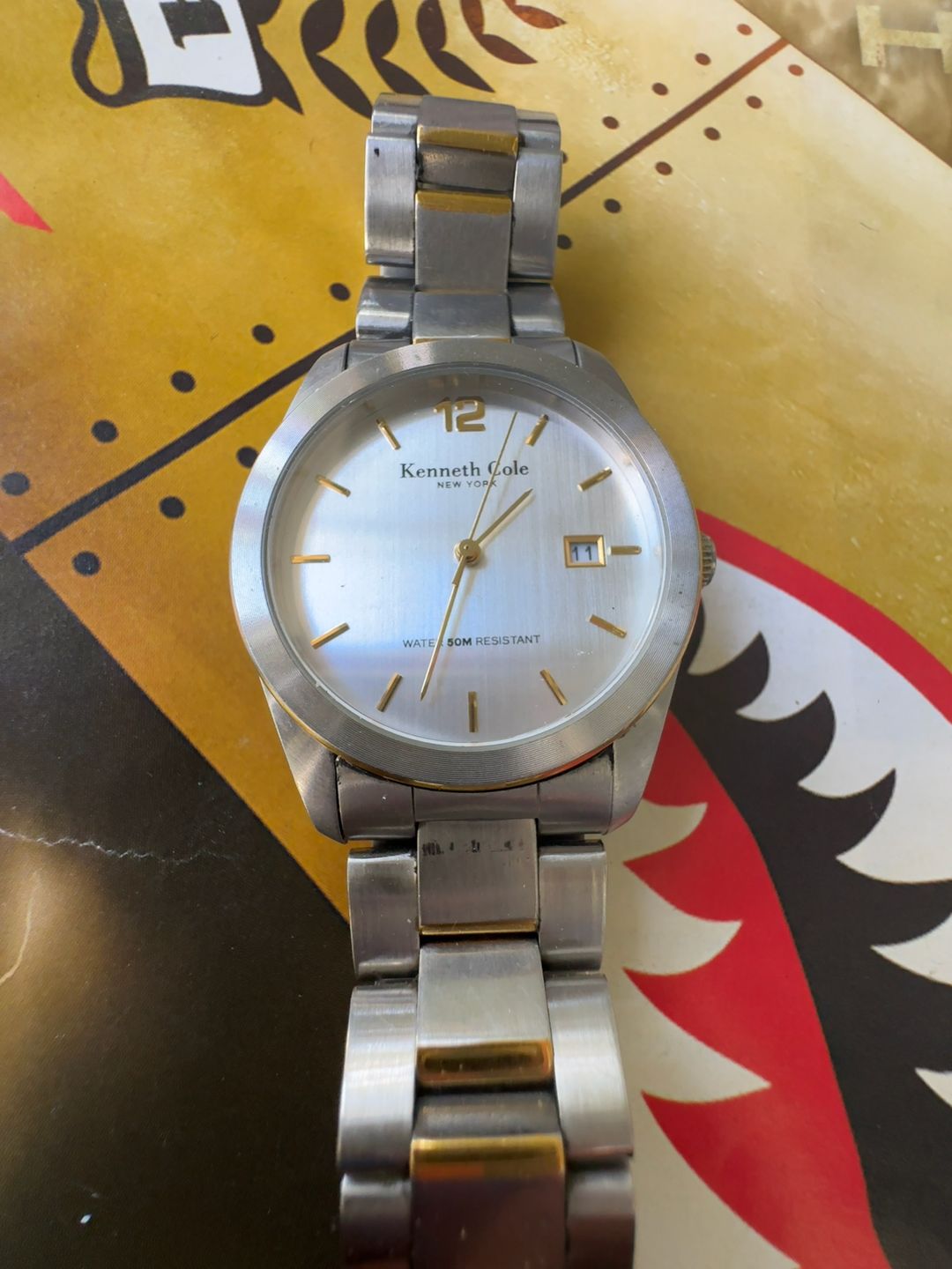 Kenneth Cole New York KC3181 Gunmetal Dial Stainless Steel Bracelet Watch