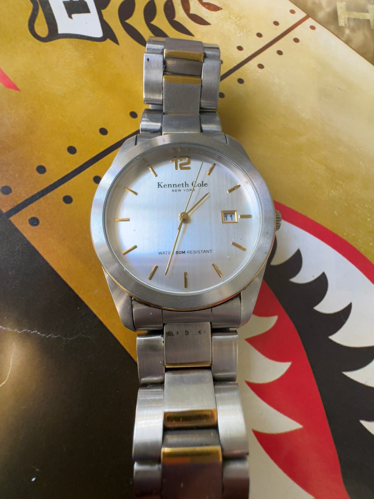 Kenneth Cole New York KC3181 Gunmetal Dial Stainless Steel Bracelet Watch