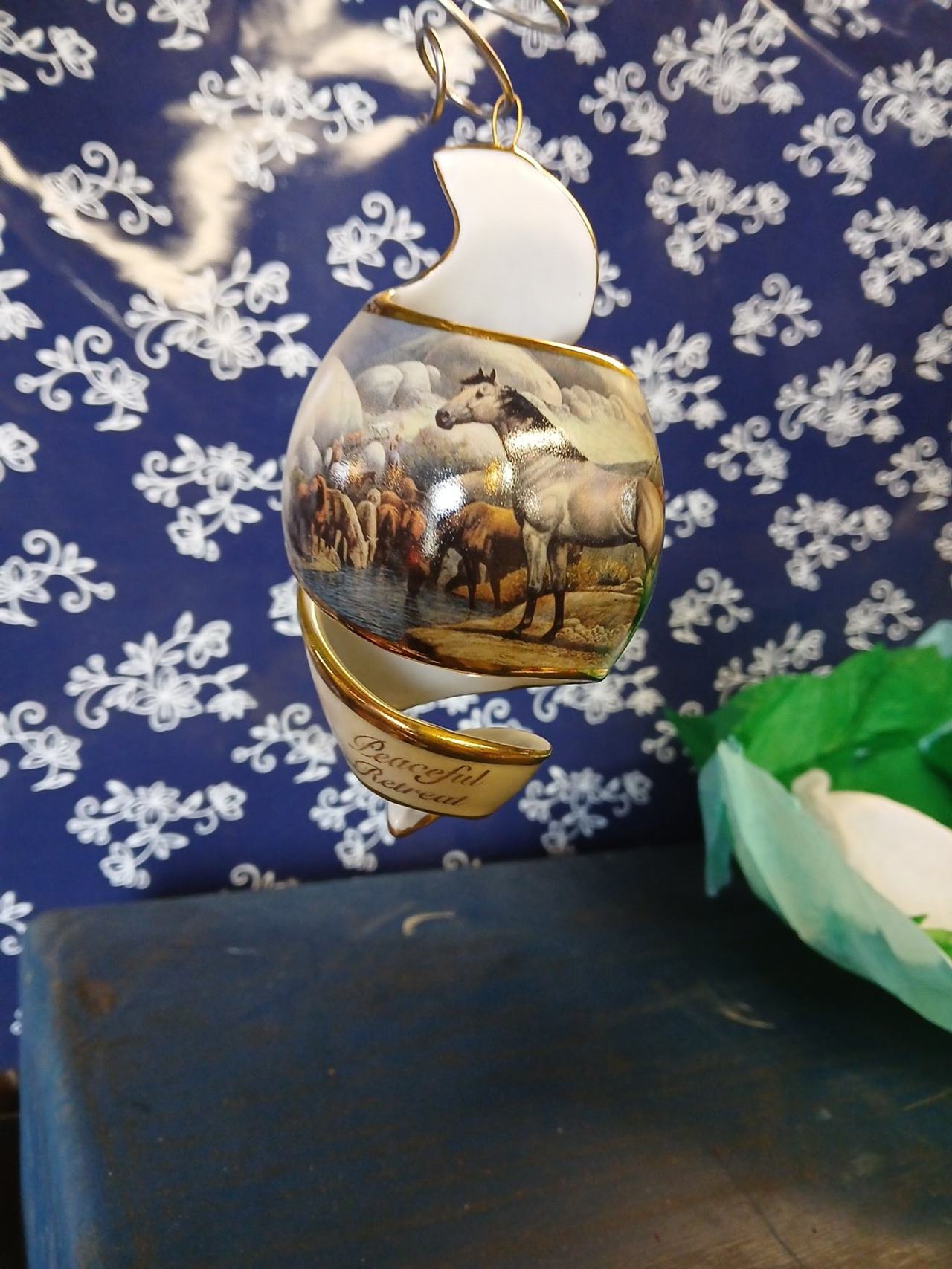 The Bradford Editions Peaceful Retreat Spiral Ornament