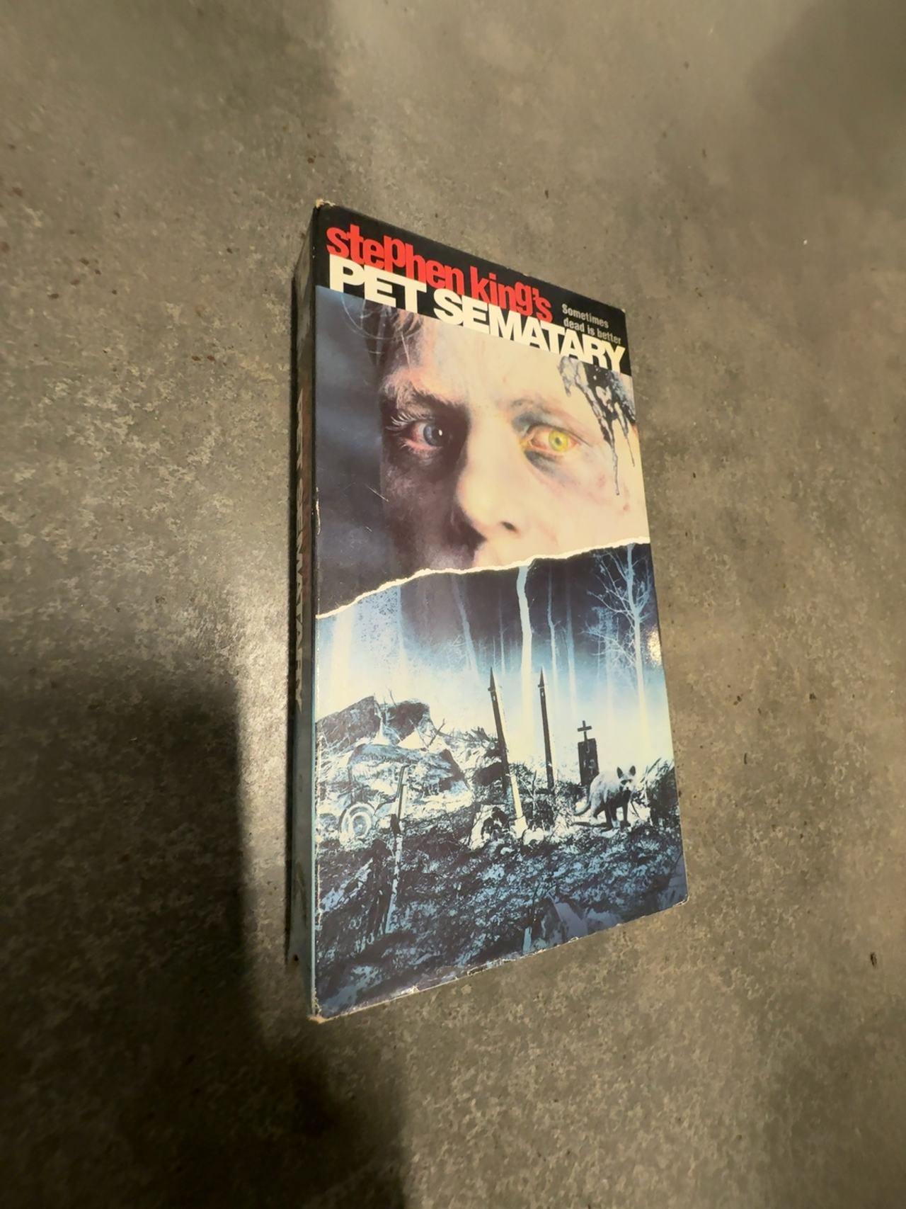 Pet Sematary VHS Tape (1989)