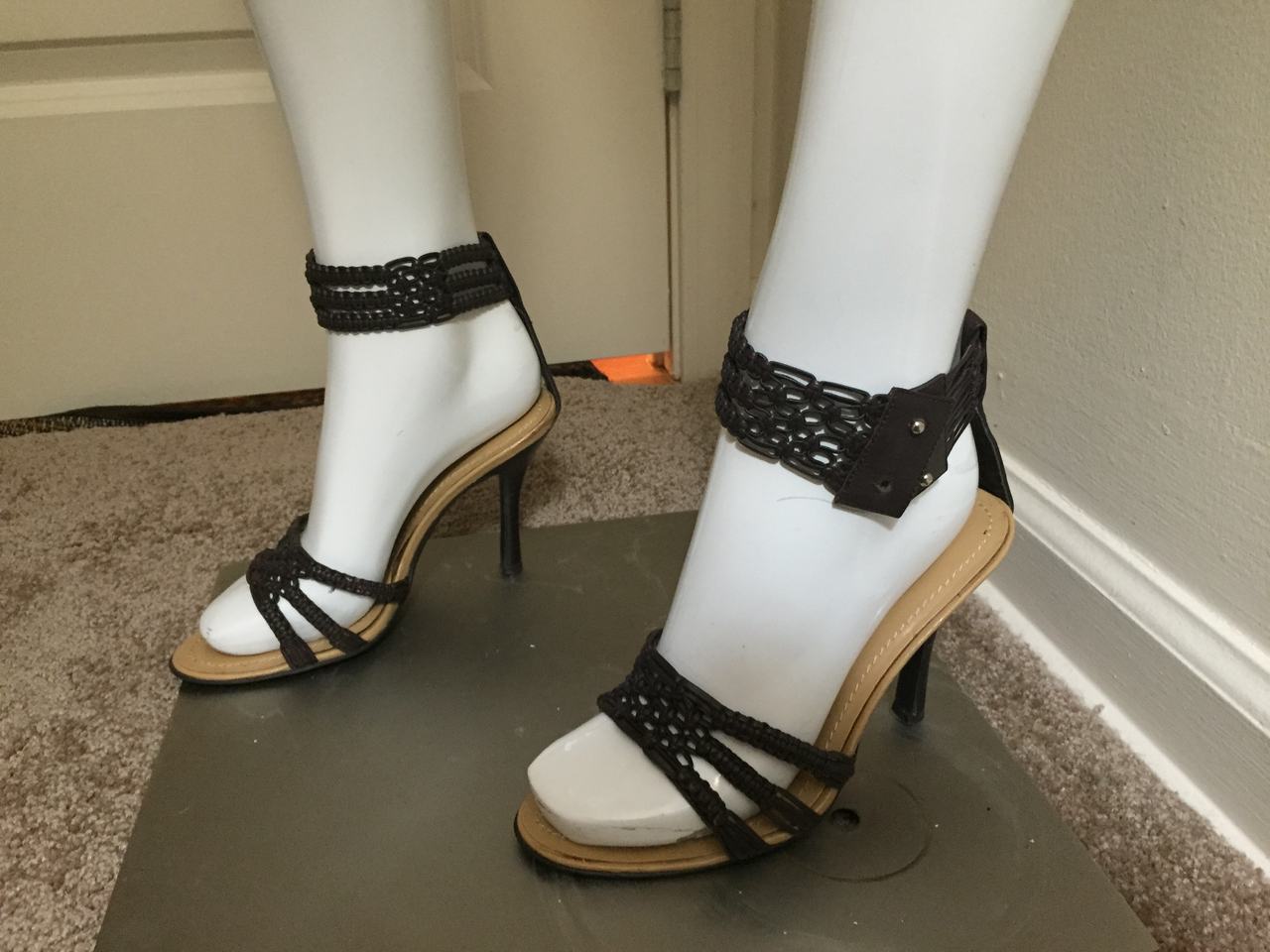 Colin Stuart Leather Slingback Heels