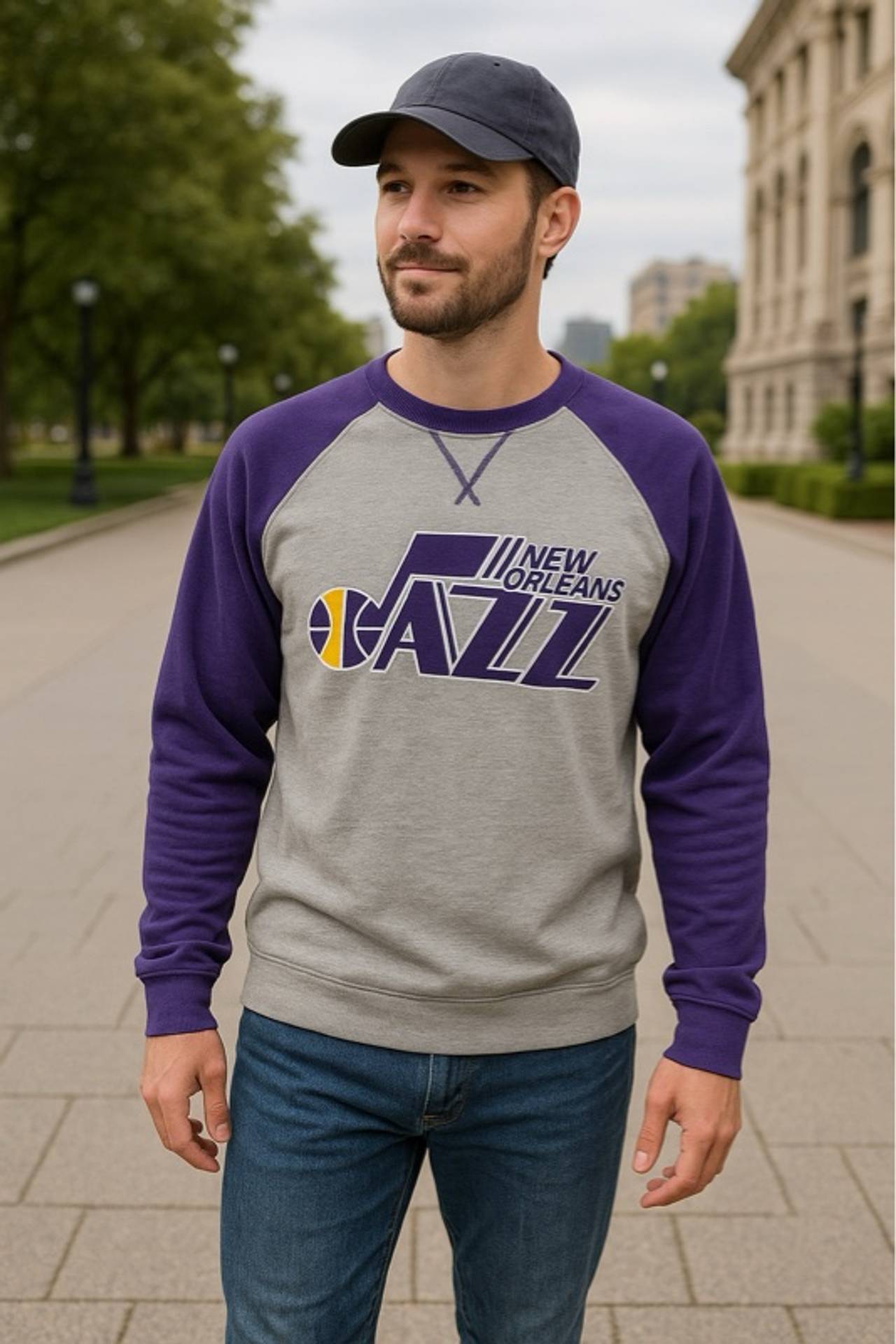 Mitchell & Ness Utah Jazz Purple Hoodie