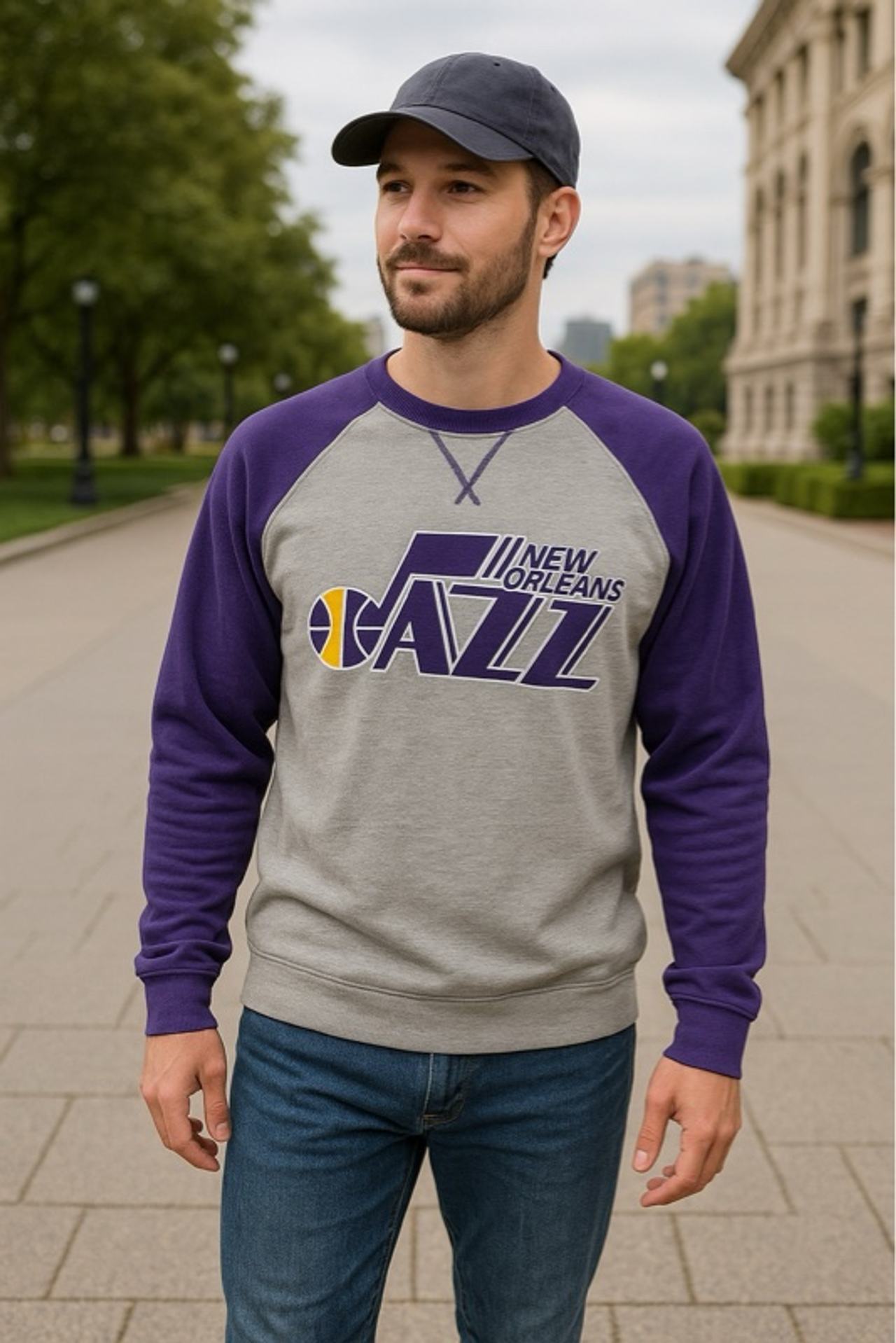 Mitchell & Ness Utah Jazz Purple Hoodie