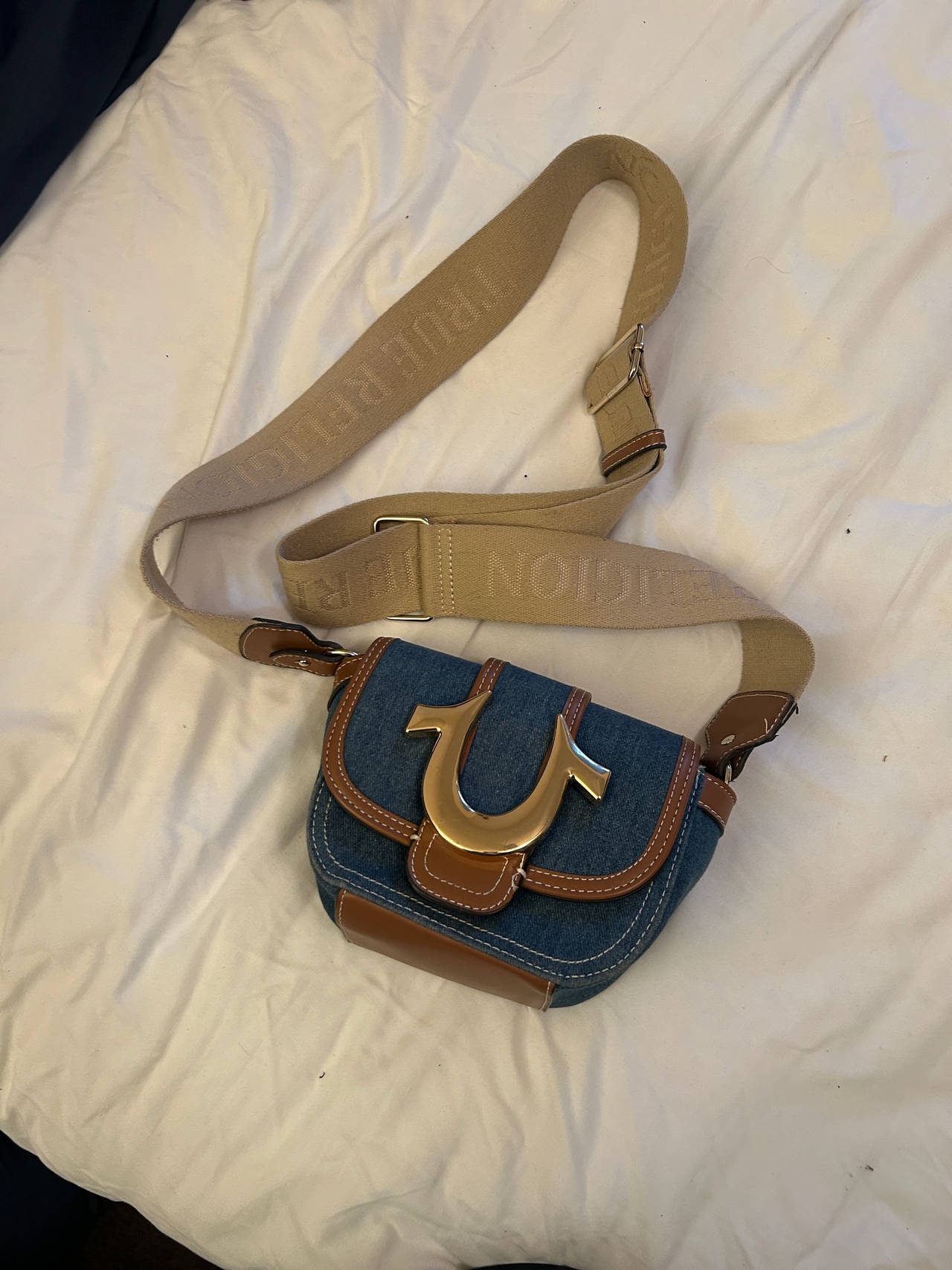 True Religion Denim Crossbody Bag