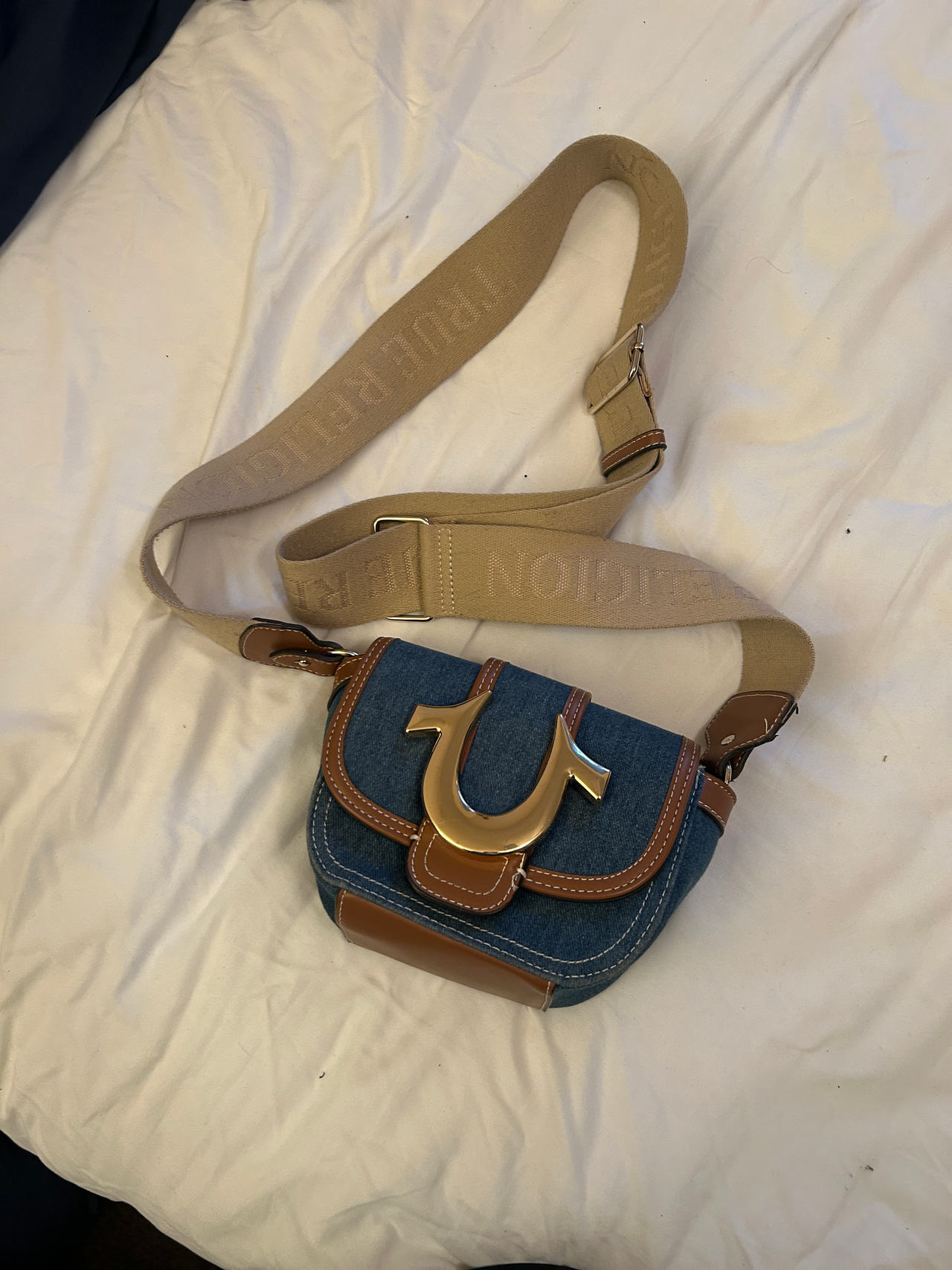True Religion Denim Crossbody Bag
