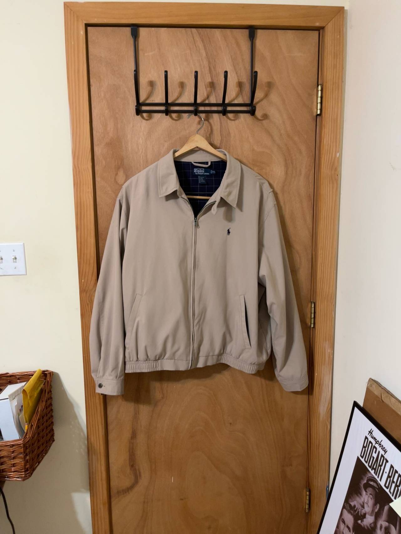 Ralph Lauren Men's Beige Windbreaker Jacket