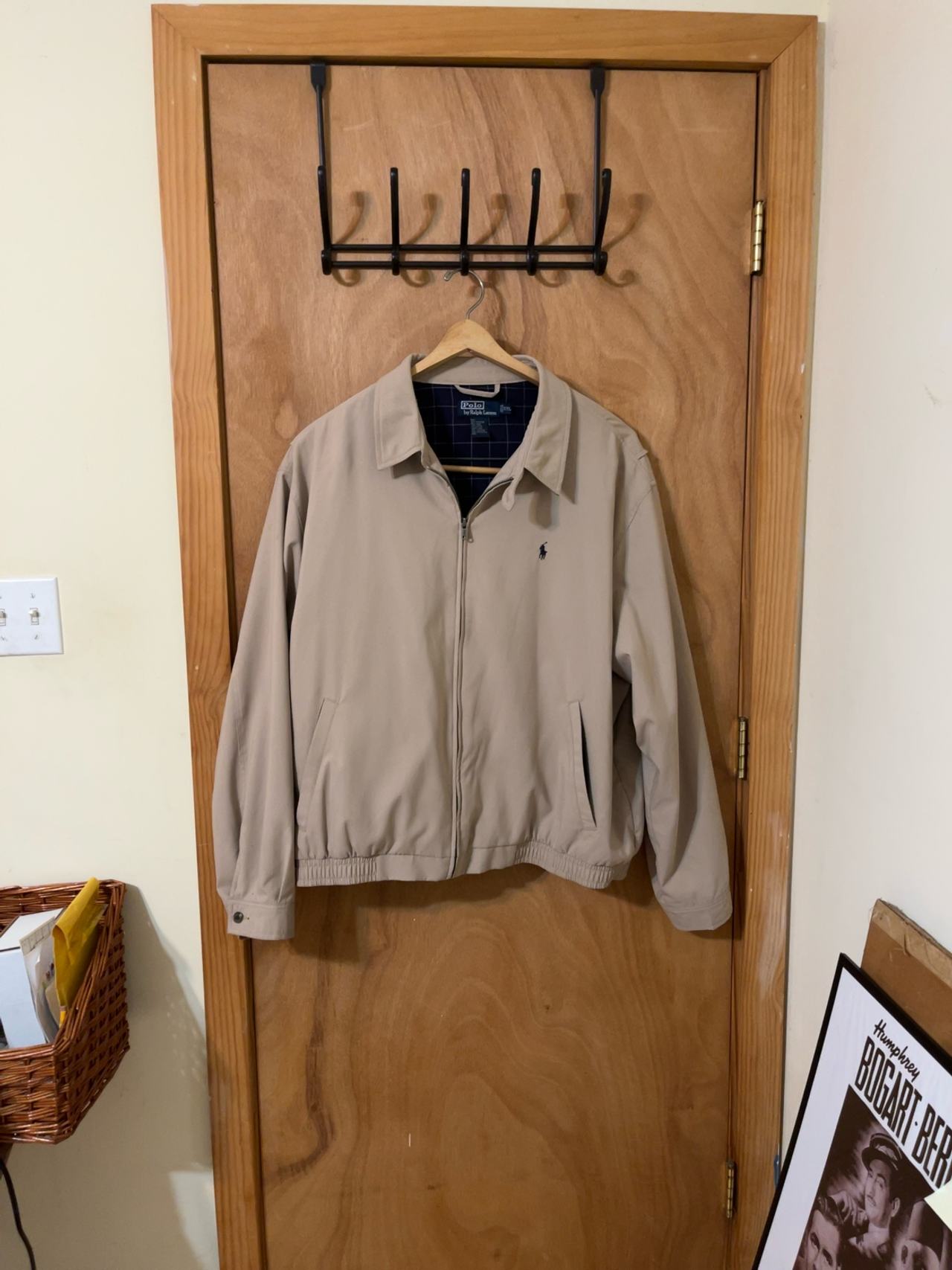Ralph Lauren Men's Beige Windbreaker Jacket