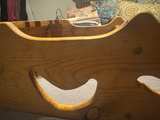 Vintage Handcrafted Wooden Wall Shelf - Image 3