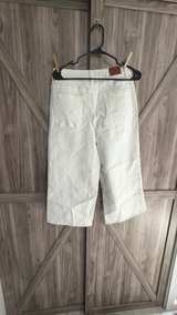 NWT Luvamia White Wide Leg Raw Hem Jeans Medium - Image 4
