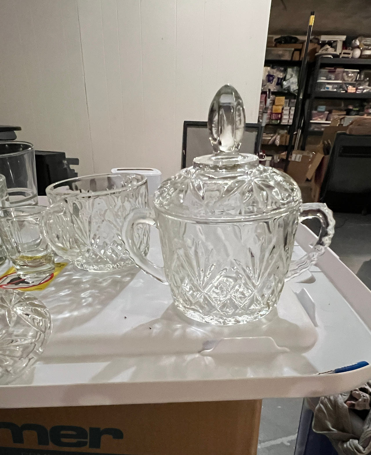 Anchor Hocking Wexford Sugar Bowl with Lid