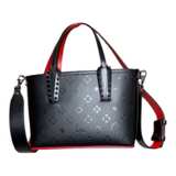 Christian Louboutin Cabata Mini Tote Black/Red - Image 1