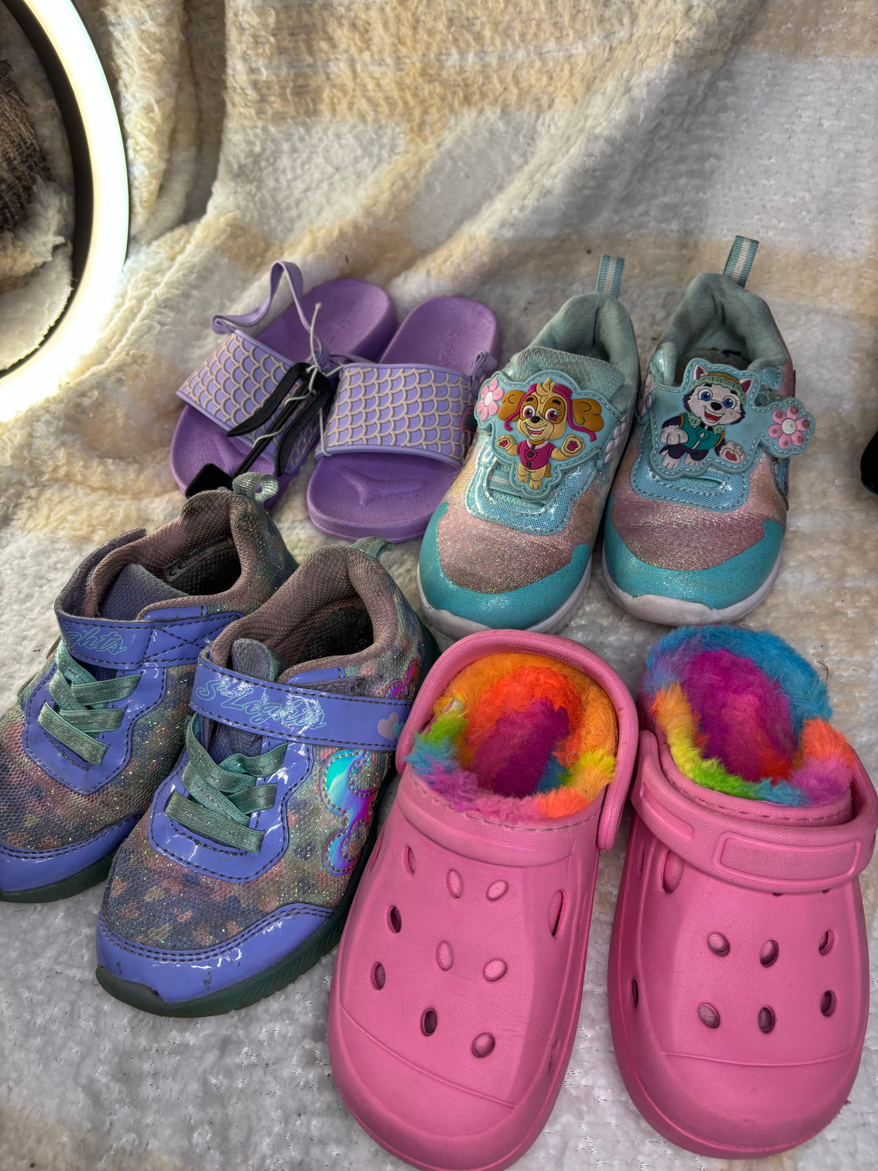 Girls Toddler Paw Patrol Shoe Lot Size 8