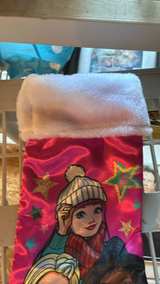 Barbie Pink Satin Christmas Stocking - Image 4