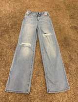 Distressed Wide Leg Jeans - Image 1