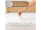 BLISSFORD - 2 Pack Fitted Hospital Bed Sheets with Elastic All Around Cotton - Image 2
