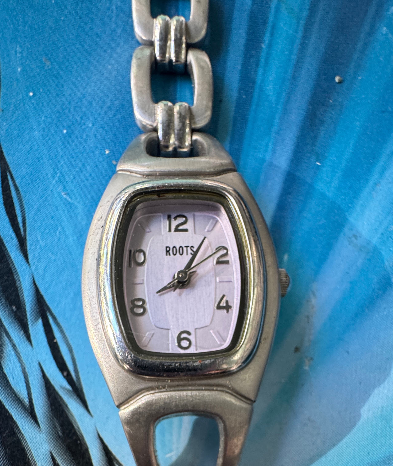 Roots Women's Silver Tone Link Bracelet Watch