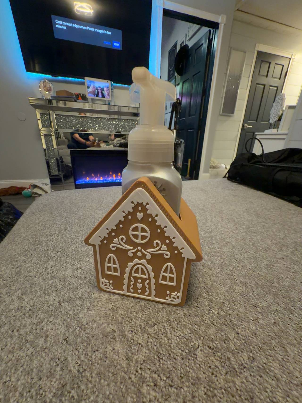 3D printed Bath & Body Works Gingerbread House Soap Dispenser
