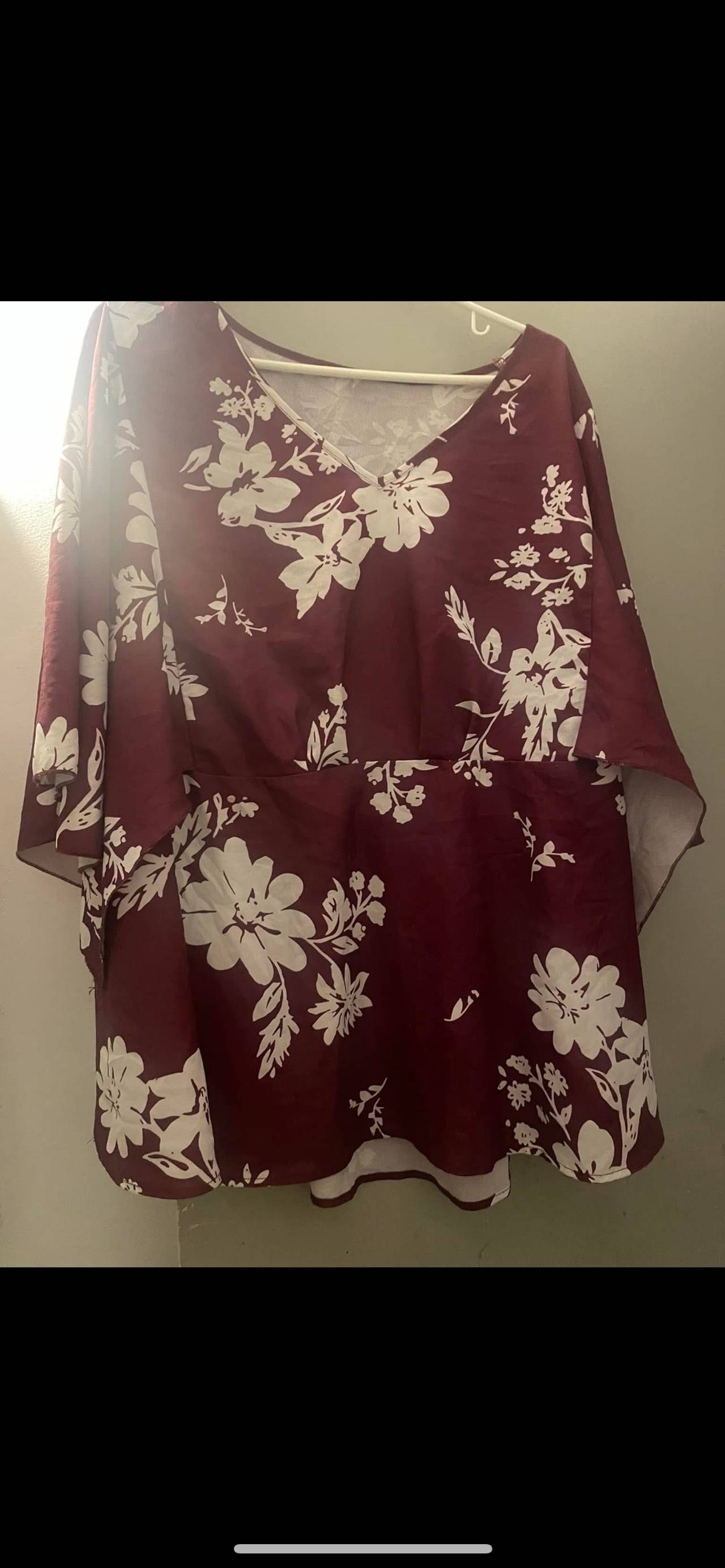 Floral Print Kaftan Top