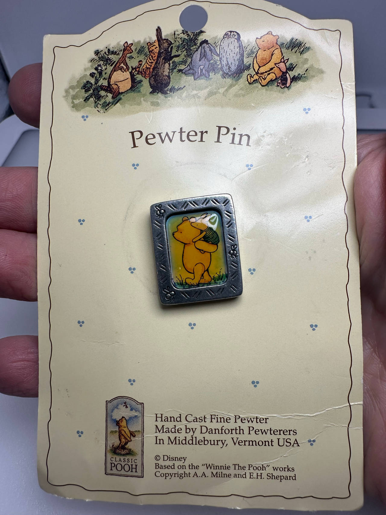 Classic Pooh Pewter Pin