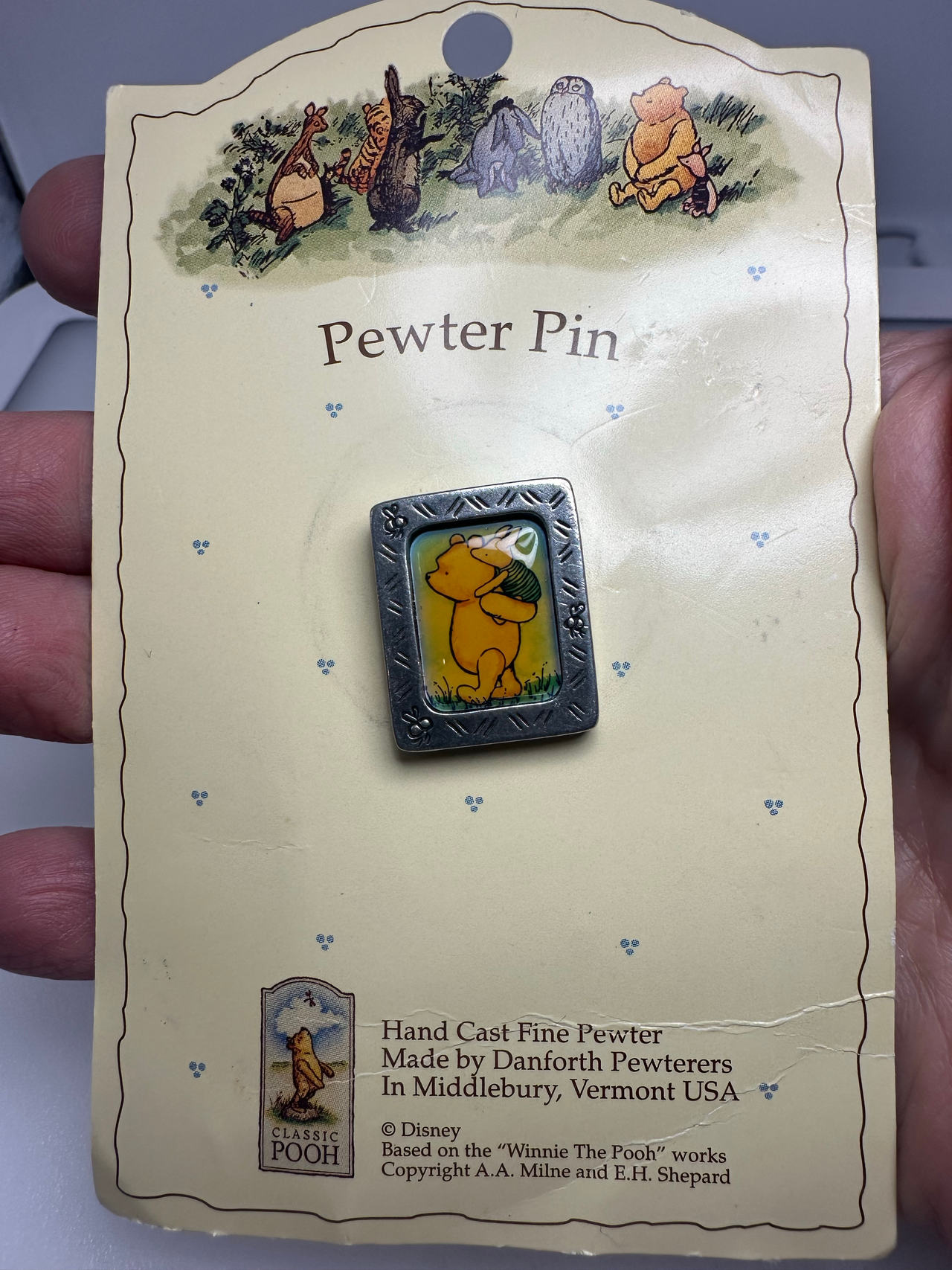 Classic Pooh Pewter Pin