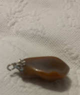 Carnelian Agate Tumbled Stone Pendant - Image 1