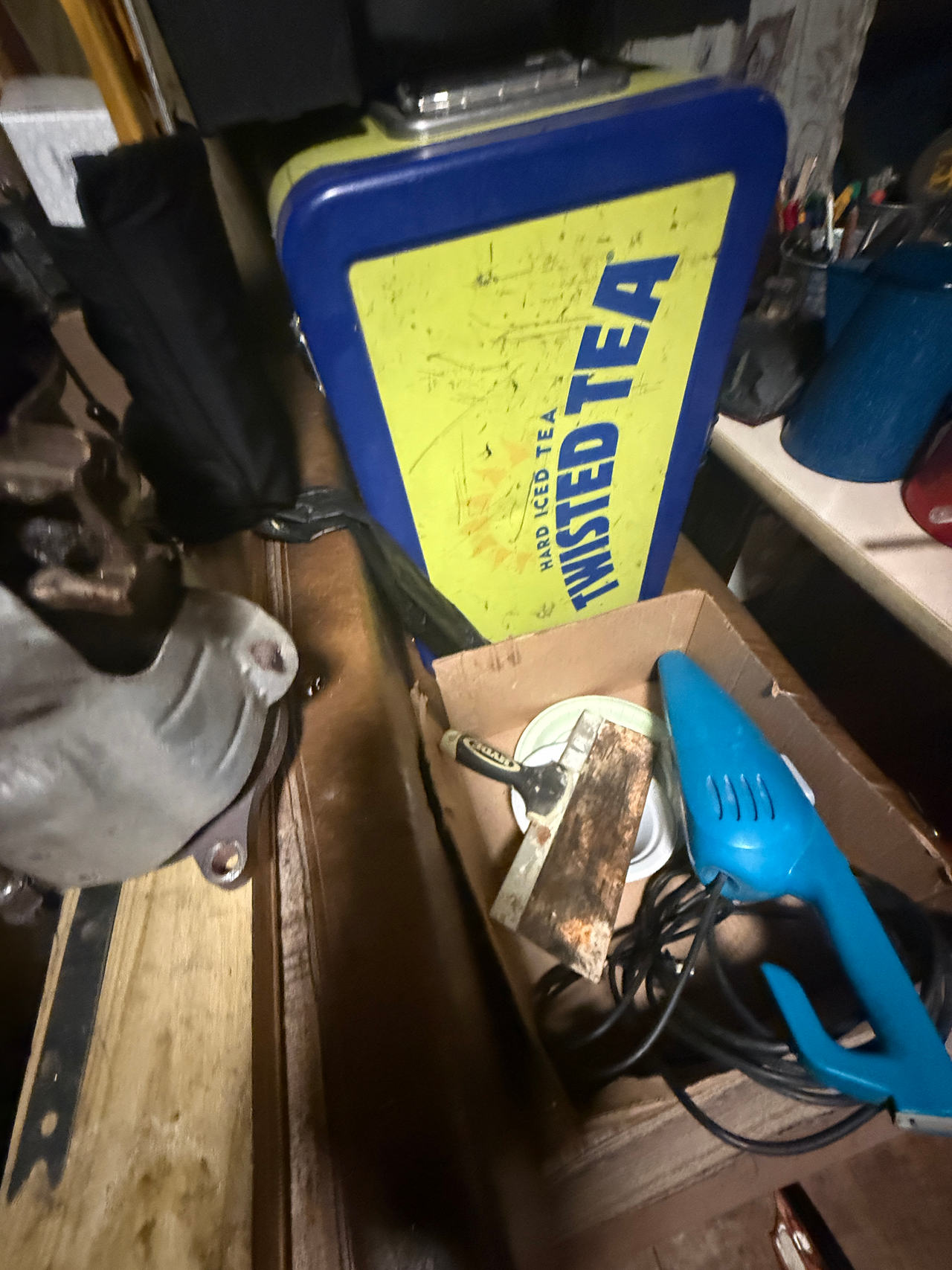 Twisted Tea Metal Cooler Box