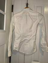 Ralph Lauren Polo Button-Down Shirt White Slim Fit Size 0 - Image 4