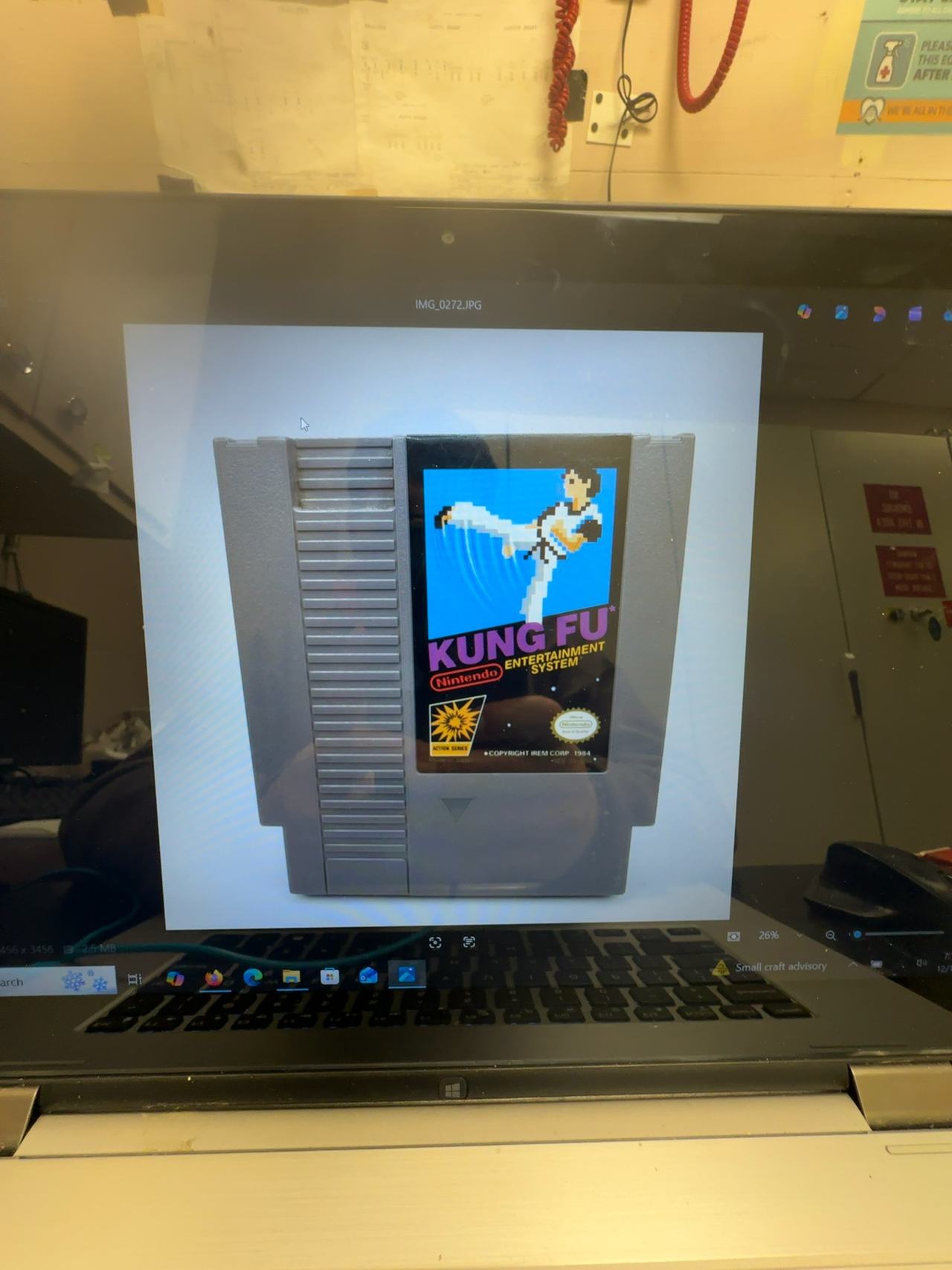 Nintendo NES Kung Fu Game Cartridge