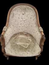 Vintage Louis XV Style Bergère Armchair - Image 1