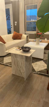 Travertine Side Table - Image 4
