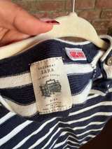 Zara Kids Striped Knit Sweater with Shoulder Buttons - Image 3