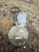 Vintage Alpaca Silver Aztec Calendar Keychain - Image 3