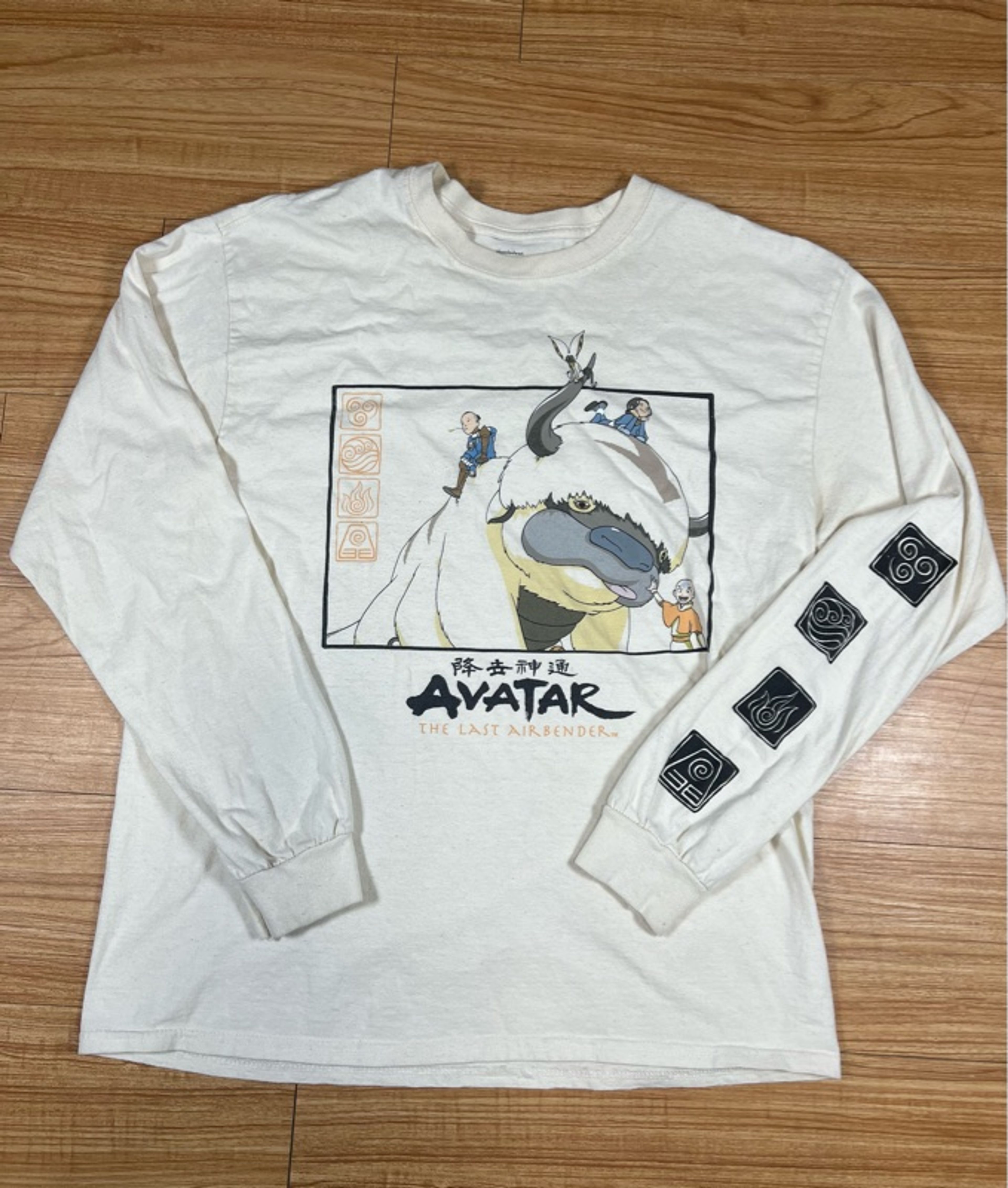 Avatar: The Last Airbender Appa Cream Long Sleeve T-Shirt