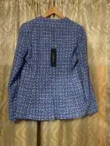 Donna Karan New York Blue Tweed Blazer - Image 6