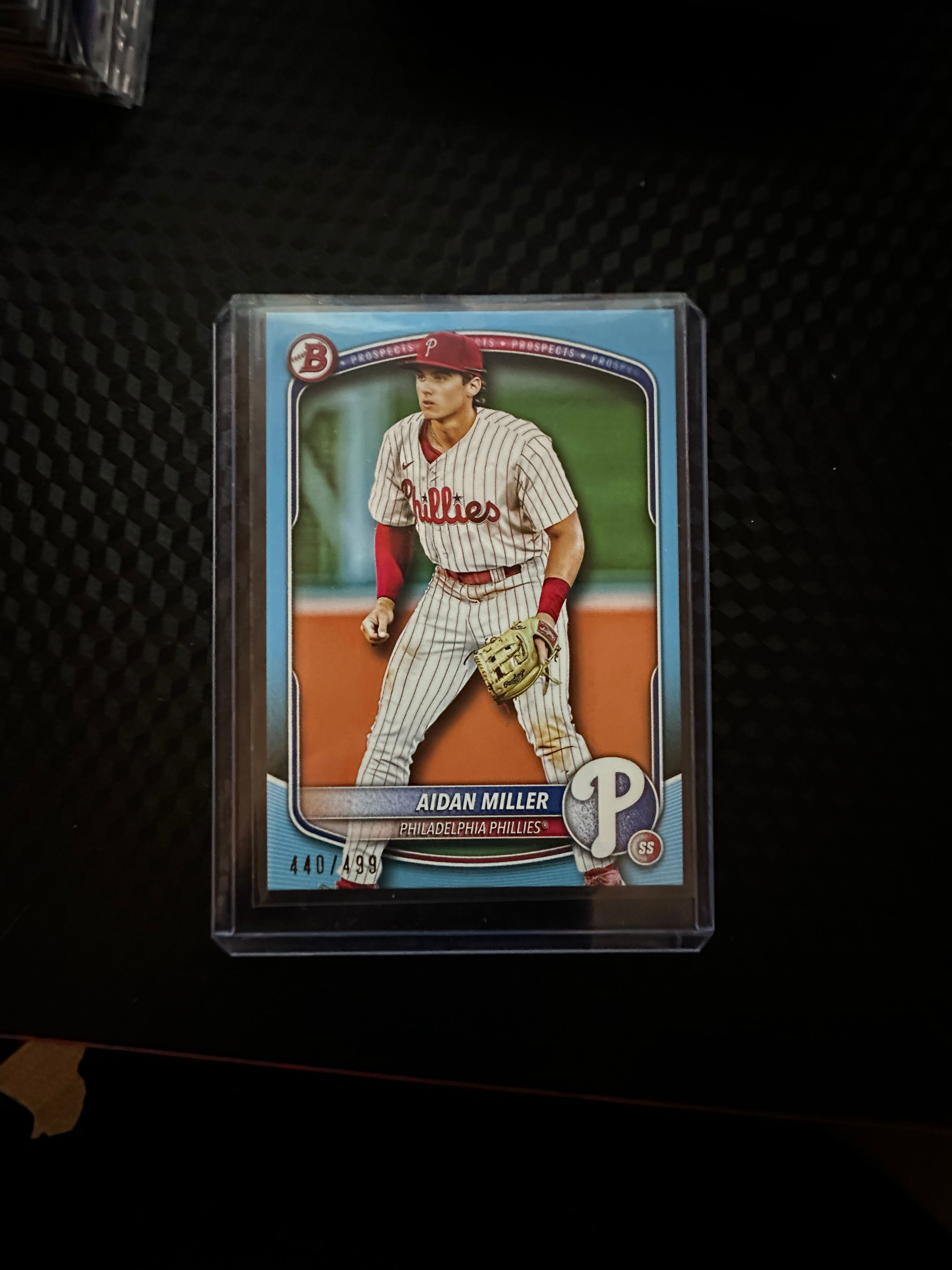 2023 Bowman Chrome Prospects Aidan Miller Baseball Card