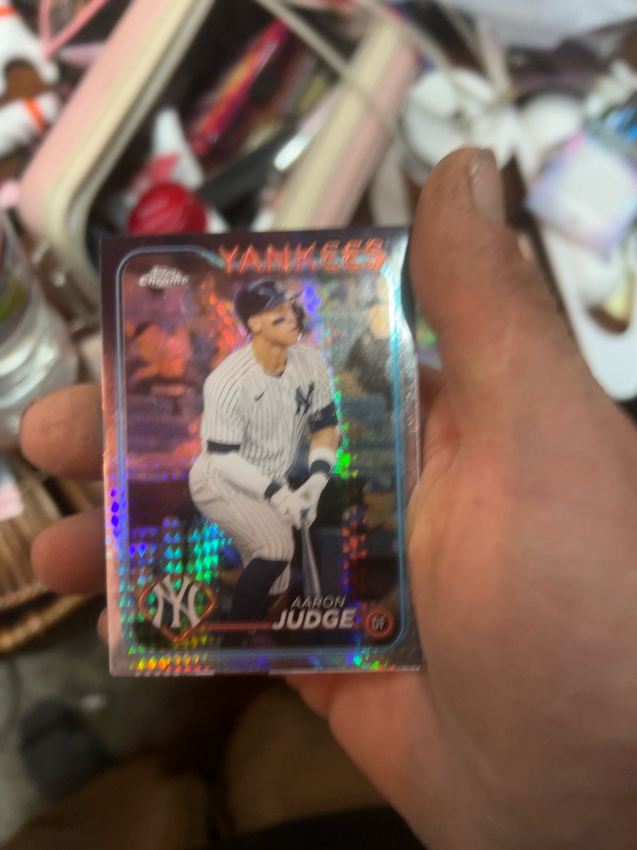 Topps Aaron Judge 2024 Chrome #50 Baseball Card
