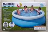 Bluescape 10ft Fast Set Inflatable Ring Family Pool NEW - Image 1