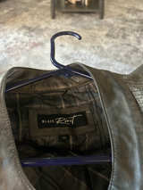 Black Rivet Leather Jacket for Men - Image 1