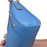 MCM Mini Pouchette Shoulder Bag in Blue Leather - Image 6