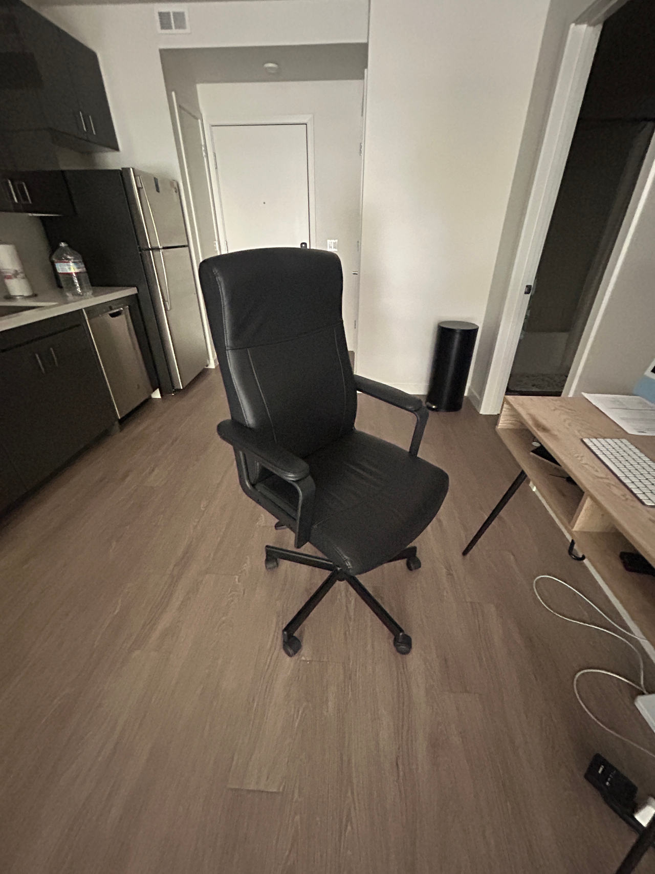 Black Leather Office Chair
