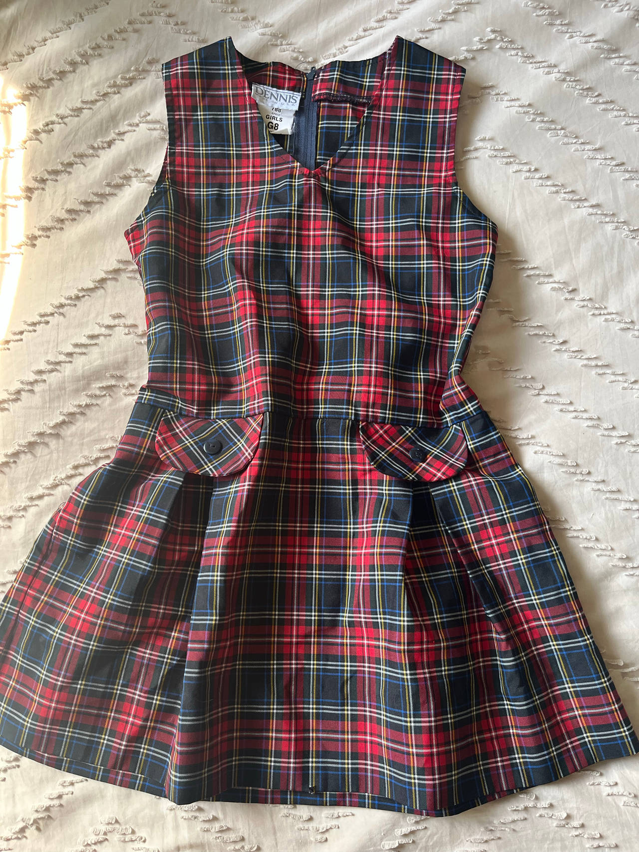 Dennis Uniform Plaid Jumper