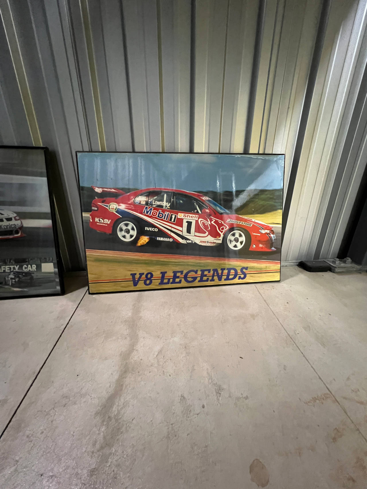Craig Lowndes HRT V8 Legends Framed Poster