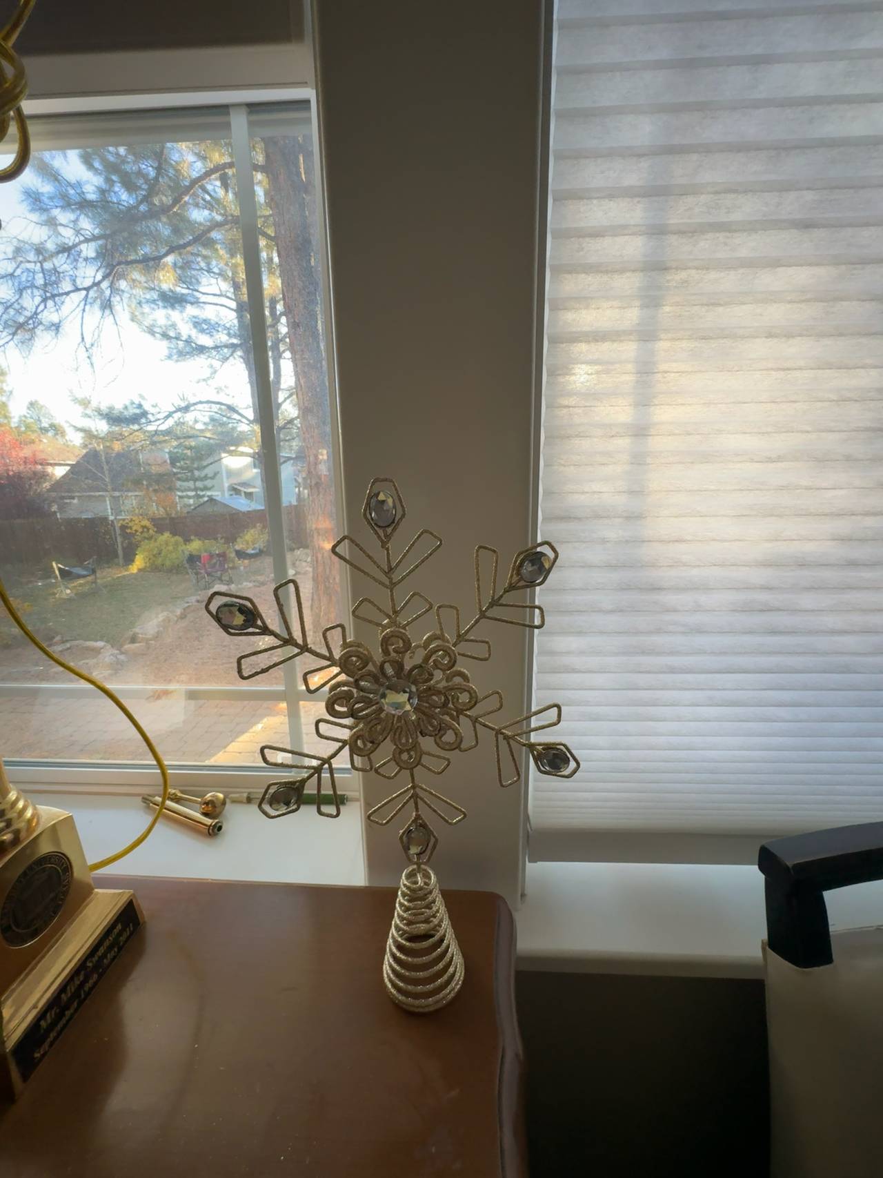 Kurt Adler vintage Gold Metal Christmas Tree Topper 