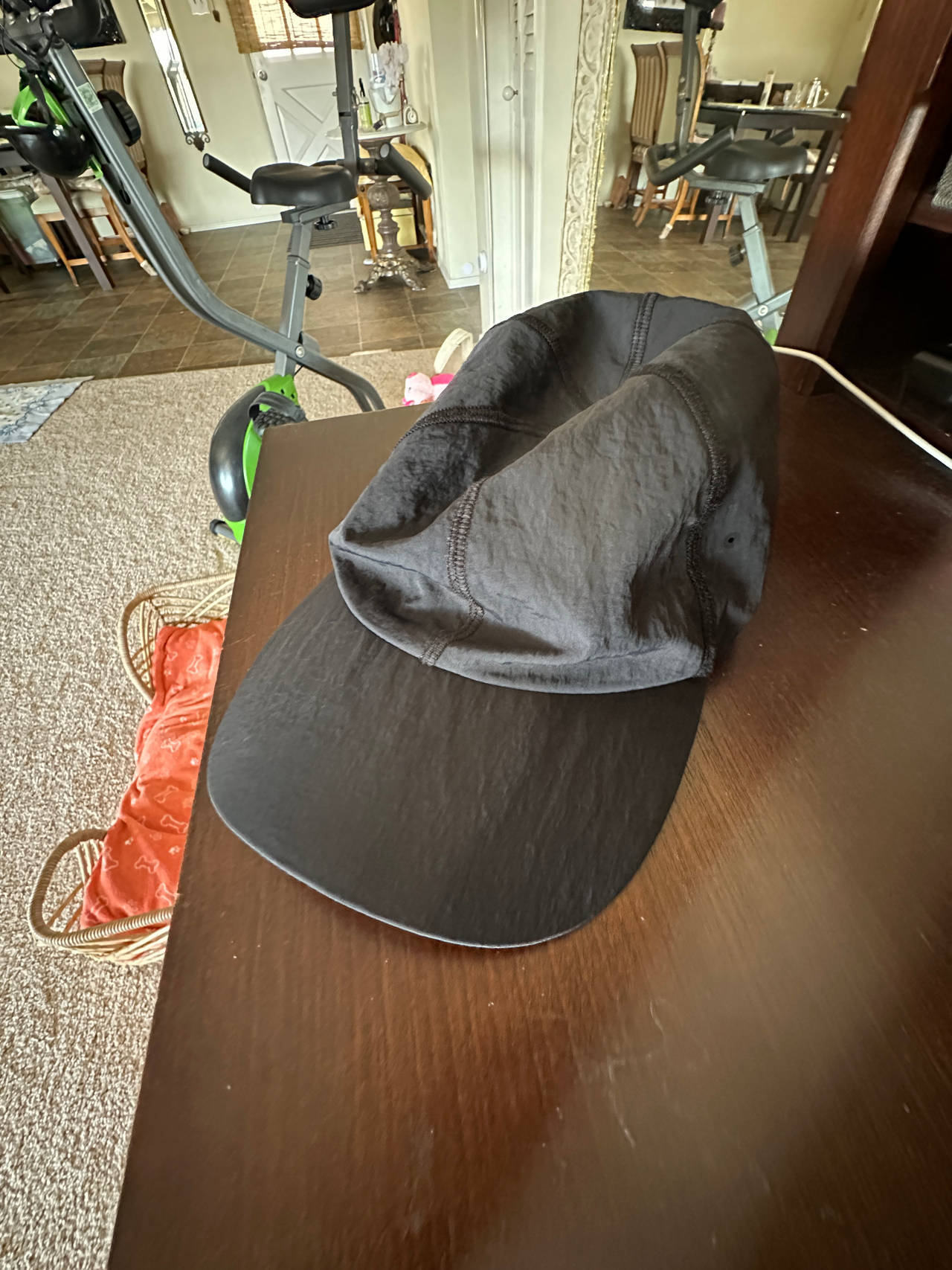 Black Nylon 5-Panel Cap