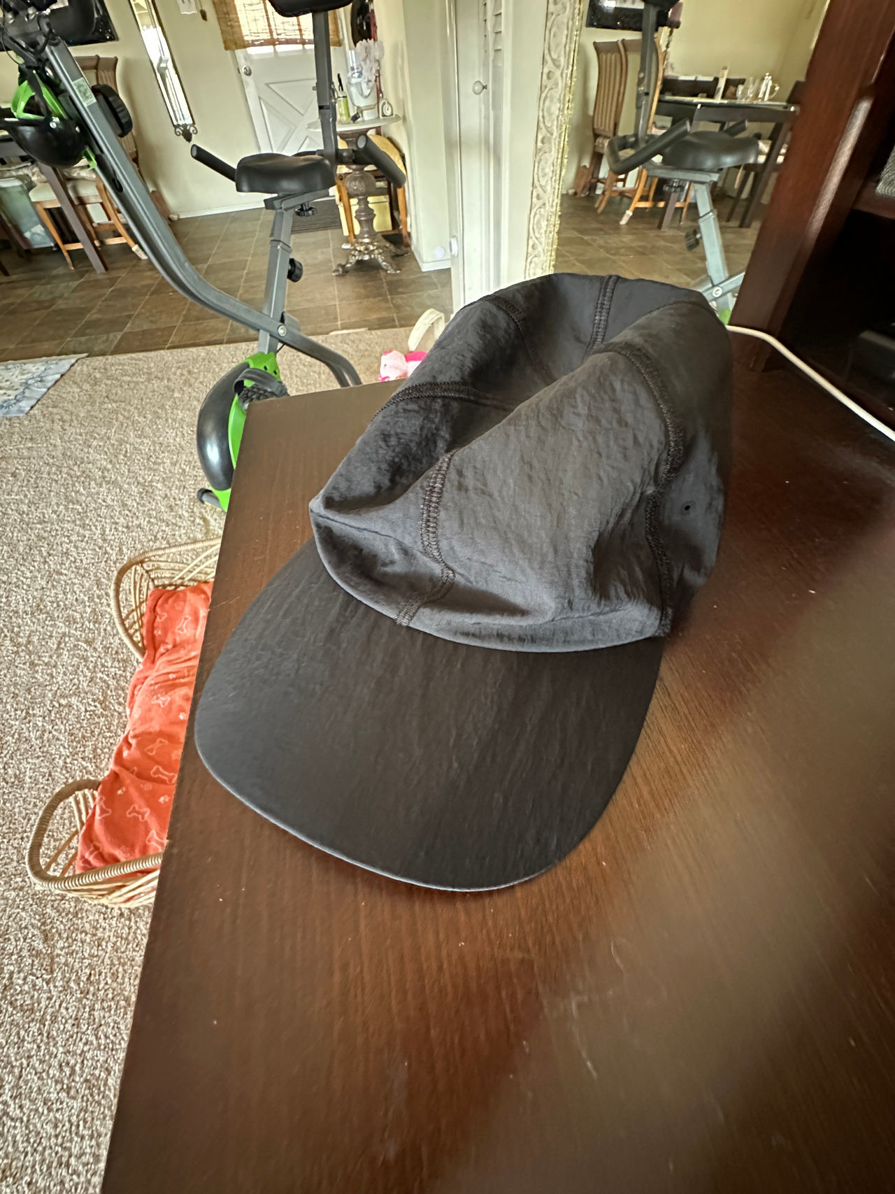Black Nylon 5-Panel Cap