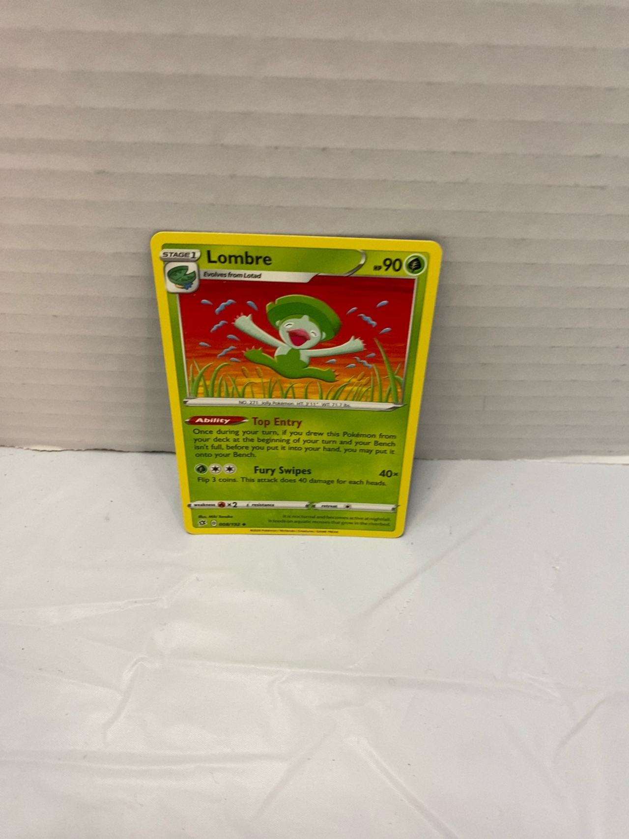 Pokémon Lombre Rebel Clash Card