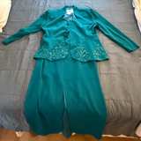 Daymor Couture C. Mercedes Ferreira Teal Blazer - Image 5